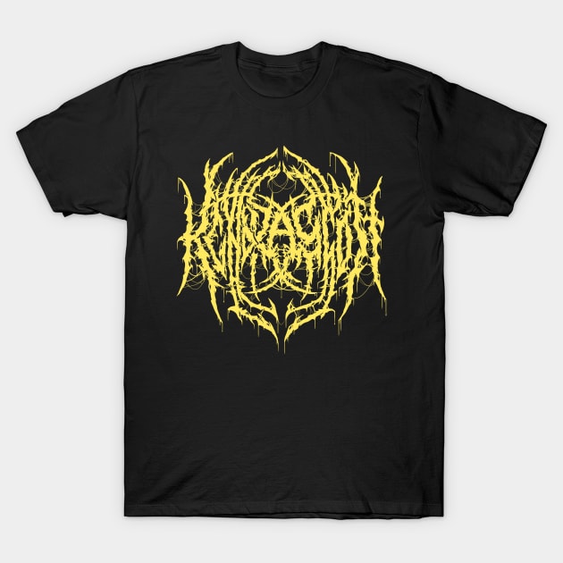 Fashion Jewelry (Bling Bling Yellow) - Death Metal Logo T-Shirt by Brootal Branding